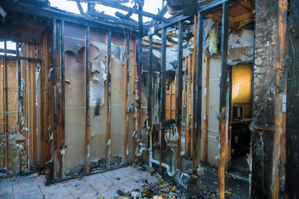 Professional Emergency Fire Cleanup technician working in Pleasant Valley, MO